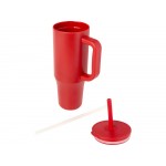 Brady термостакан с силиконовой трубочкой, 900 мл, сертифицированный согласно RCS- Красный
