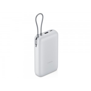 Внешний аккумулятор с встроенным кабелем Xiaomi Power Bank 20000mAh (Integrated Cable) GL Light Gray