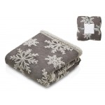 Плед Snowflake новогодний