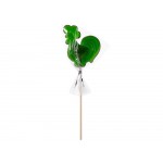 Леденец Петушок, зеленый со вкусом яблока, 21 гр.