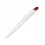 Ручка шариковая пластиковая Stream, белый/красный