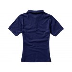 Calgary женская футболка-поло с коротким рукавом, темно-синий