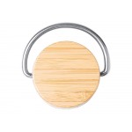 Термобутылка Мэйер из нержавеющей стали, с бамбуковой крышкой, серебристый