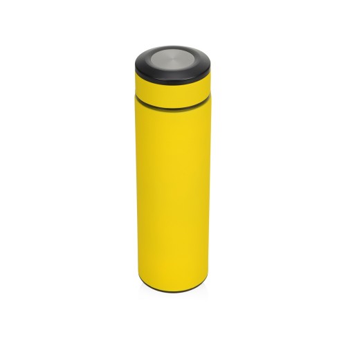 Термос Confident с покрытием soft-touch 420мл, желтый (P)