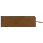 Подарочная коробка из фанеры Constellation 330х220х100 мм, фанера 6 мм, крышка на выдвижных пазах черная ЛХДФ 3 мм, бечевка