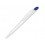 Ручка шариковая пластиковая Stream, белый/синий