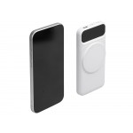 Магнитный беспроводной внешний аккумулятор со встроенными кабелями Мэни,быстаря зарядка, 10000 мАч, белый