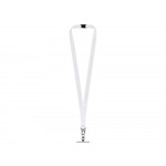 Ланъярд 2,5 см под сублимацию с большим карабином, замком обрыва и металлическим держателем для телефона