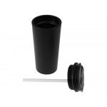 Термокружка с трубочкой Moment Straw, 350 мл, черный