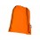 Рюкзак со шнурком Oriole из переработанного ПЭТ, оранжевый