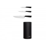 Набор из 3 кухонных ножей в универсальном блоке,  NADOBA, серия UNA