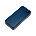 Внешний аккумулятор со встроенными кабелями Фрэйм Про, быстрая зарядка, 20000мач, тёмно-синий