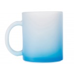 Стеклянная матовая кружка Омбре с градиентом для сублимации, синий