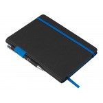 Бизнес блокнот Bossy Junior с цветным срезом, твердая обложка, 96 листов, черный и синий