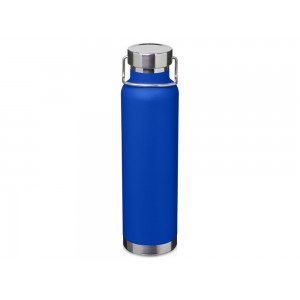 Бутылка для воды с вакуумной изоляцией Thor объемом 650 мл из переработанной нержавеющей стали, сертифицированной по стандарту RCS - Ярко-синий