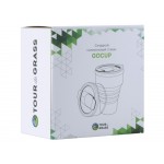 Силиконовый складной стакан GoCup, бежевый