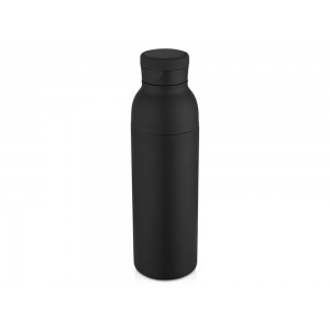 Illuminate бутылка-термос для воды с двойными стенками объемом 650 мл из переработанной нержавеющей стали, сертифицированной по стандарту RCS - сплошной черный