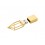 USB-флешка на 16 ГБ,micro USB  золото