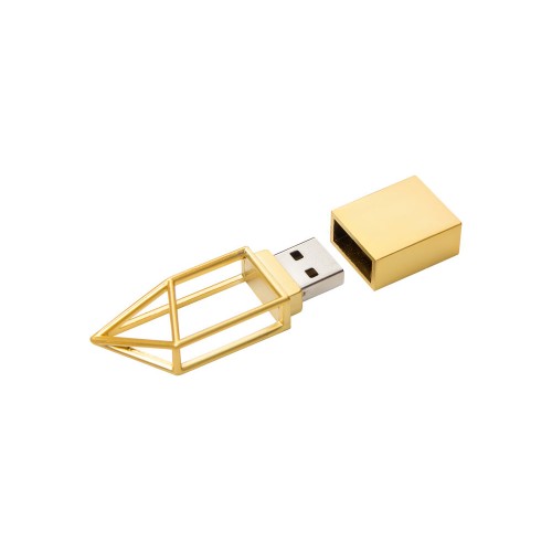 USB-флешка на 16 ГБ,micro USB  золото