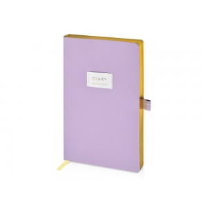 Ежедневник недатированный А5 Zefir с нашивкой, сиреневый