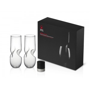 Набор из двух бокалов и пробки для шампанского Bubbly Bliss