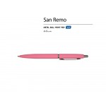 Ручка металлическая шариковая San Remo, софт-тач, 1.0 мм, коралловый