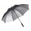 Зонт-трость 1159 Double face полуавтомат, черный/серебристый