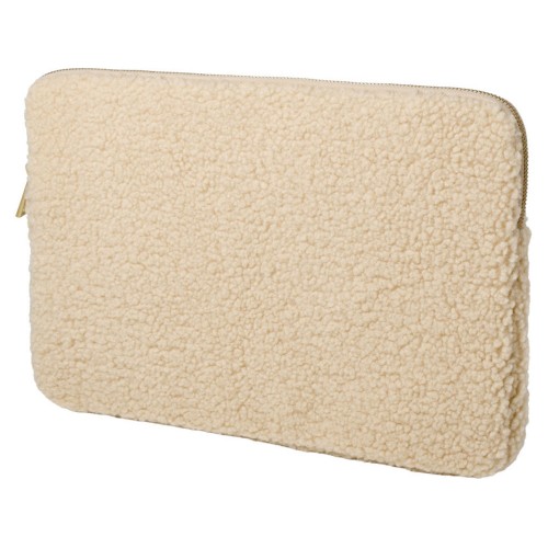 Шерпа чехол для 13-дюймового ноутбука объемом 2 л из шерпы, переработанной по стандарту GRS, бежевый