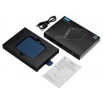 Внешний аккумулятор со встроенным кабелем USB-C Дэнси, 5000 мАч, темно-синий