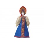 Подарочный набор: кукла фарфоровая, крем-мед, синий