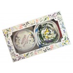 Набор: платок Русский полевой букет и свеча Цветы и травы