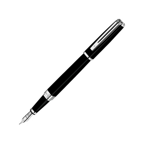 Перьевая ручка Waterman Exception, цвет: Slim Black ST, перо: F (FF)