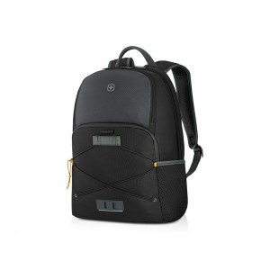 Рюкзак WENGER Trayl 15.6, чёрный, переработанный ПЭТ, 34 x 20 x 45 см, 22 л.