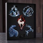 Елочные игрушки: Сказочный олень, Елка желаний, Рождественский снегирь, Огненная коза, Белый медведь