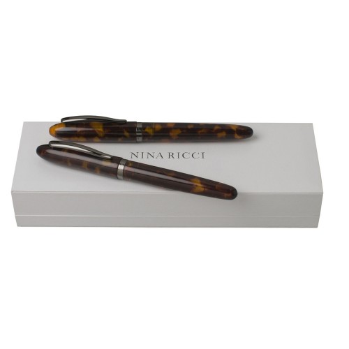 Подарочный набор Panache Ecaille: ручка перьевая, ручка роллер. Nina Ricci