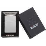 Зажигалка ZIPPO Classic с покрытием High Polish Chrome, латунь/сталь, серебристая, 38x13x57 мм