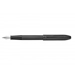 Перьевая ручка Cross Townsend Black Micro Knurl, перо F, черный