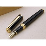 Перьевая ручка Waterman Exception, цвет: Slim Black GT, перо: F