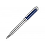 Ручка шариковая Cerruti 1881 Zoom Azur, серебристый/синий