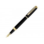 Перьевая ручка Waterman Exception, цвет: Slim Black GT, перо: F