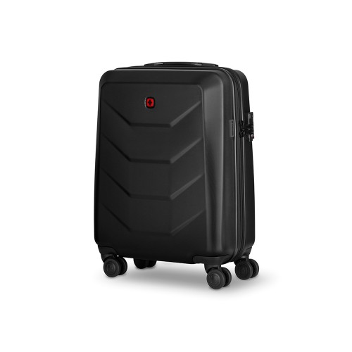 Чемодан WENGER Prymo, чёрный, малый, 40х55х20 см, 36 л, ABS+PC