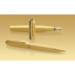 Перьевая ручка Waterman Exception Solid Gold, цвет: Gold (золото),  перо: M, перо: золото 18К