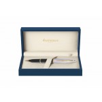 Перьевая ручка Waterman Carene De Luxe, цвет: Black/Silver, перо: F