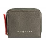 Кошелёк женский BUGATTI ЭЛЛА | ELLA, оливковый, полиуретан, 12х3х10 см