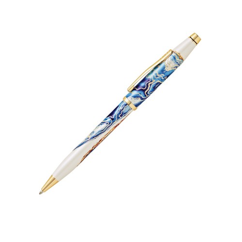Шариковая ручка Cross Wanderlust Malta, белый, синий