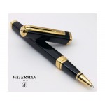 Перьевая ручка Waterman Exception, цвет: Slim Black GT, перо: F