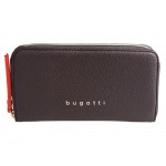 Кошелёк женский BUGATTI ЭЛЛА | ELLA, тёмно-коричневый, полиуретан, 19х2х10 см