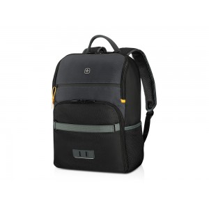 Рюкзак WENGER Move 16, чёрный, переработанный ПЭТ, 33 x 19 x 44 см, 22 л