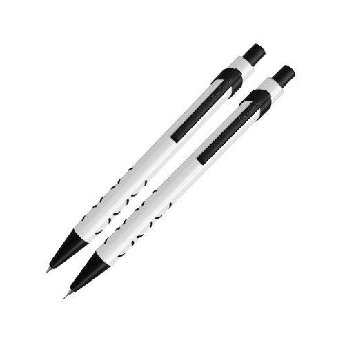 Набор: ручка шариковая и механический карандаш PEN & PEN. Pierre Cardin, белый/черный