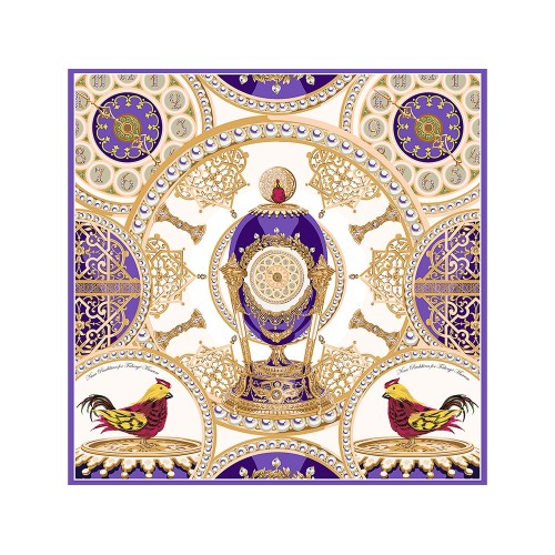 Платок Пасхальное яйцо-часы Петушок